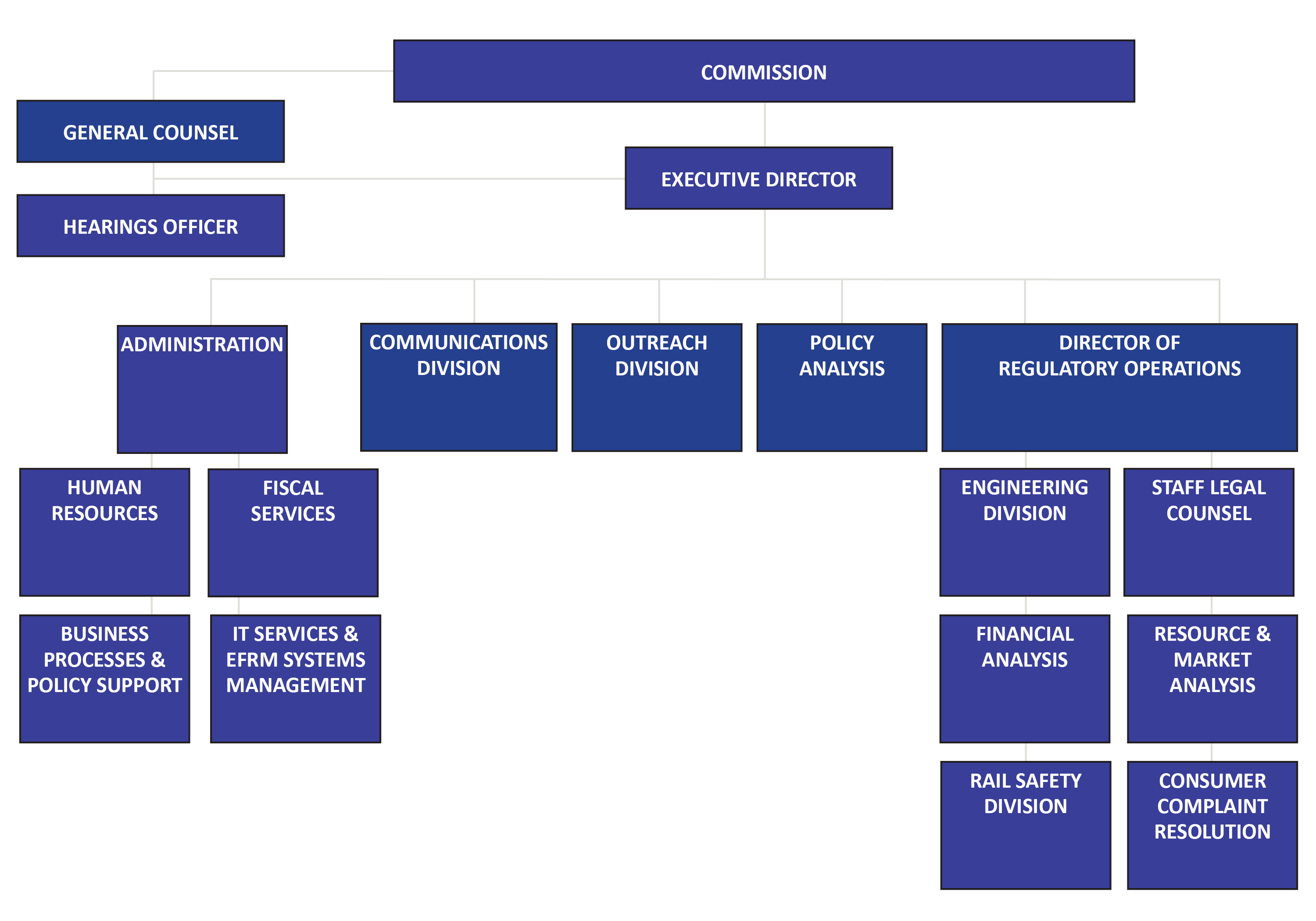 PUCN Organization Chart